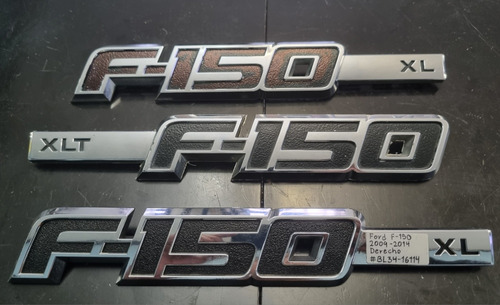 Emblemas (set) Ford F-150 Xl Salpicaderas Y Batea 2009-2014