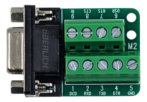 Adaptador Db9 Clema Hembra Rs232 Terminal Conector Serial