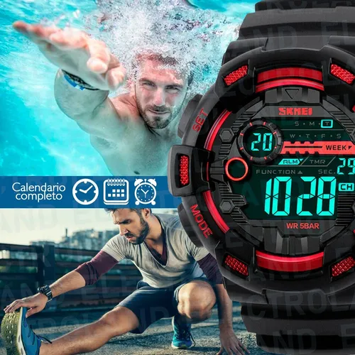 Reloj Skmei 1243 Sumergible Deportivo Digital Hombre New