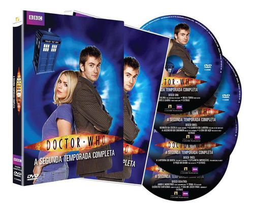 Box Doctor Who - A 2ª Temporada Completa Da Série - 4 Dvd's