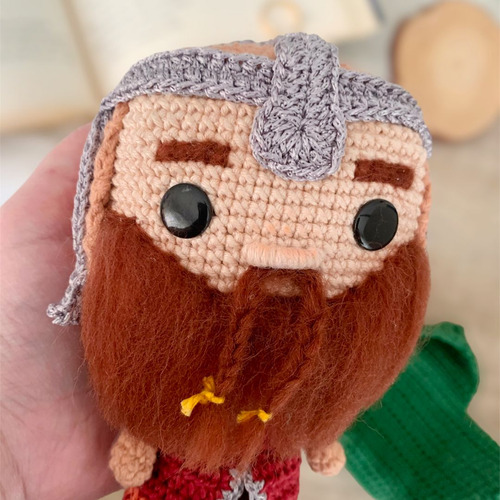 Gimli Amigurumi Boneco Estilo Funko Senhor Dos Anéis