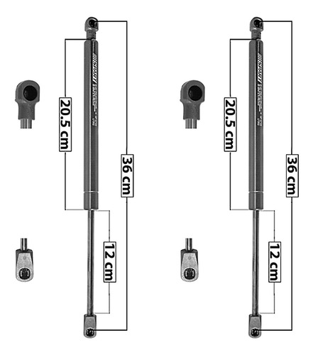 Par Amortiguadores Cajuela Spart Económicos Avenger 08/14