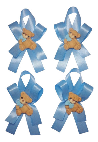 30 Distintivos Osito Azul Baby Shower Recuerdo