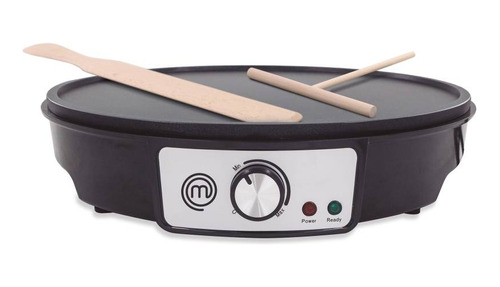 Crepera Eléctrica Hukën Masterchef Redonda 30 Cm Negro