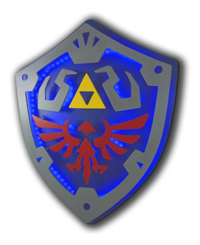 Escudo Link Zelda Letrero Decorativo Con Iluminación Led