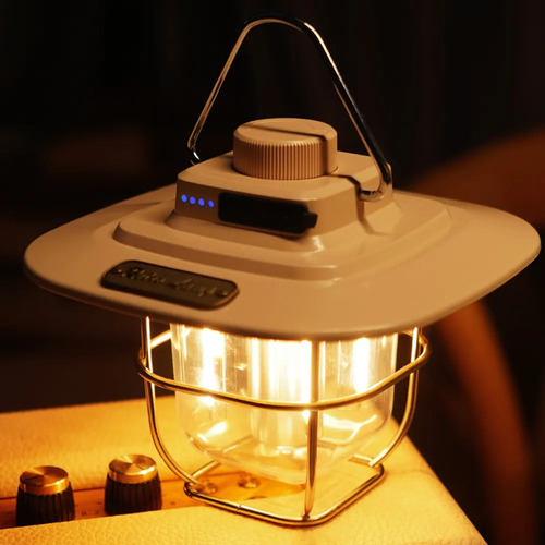 Carpa De Camping Con Linterna Led Recargable Por Usb