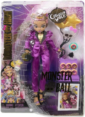 Monster High Clawdeen Wolf Monster Ball Mattel Clawdeen Lobo