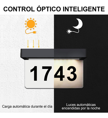 Numeros For Casa Exterior Con Luz Led Solar Numeros De Casa