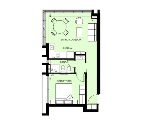 Imagen 12 de 12 de Venta Departamento - 1 Dormitorio A Estrenar - Punta Del Este - Ref:28092