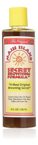 Bronceador Con Fórmula Secreta Maui Island, 8 Oz, 1 Botella