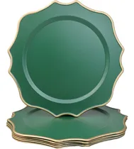 Comprar Cargadores Verdes Para Platos De Cena, Juego De 6 Platos De 