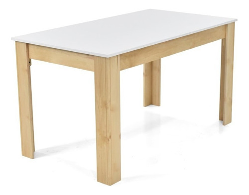 Mesa De Comedor 6p Voru Blanco Natural