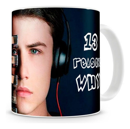 Caneca 13 Reasons Why Clay Jensen Ii Geek