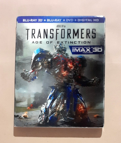 Transformers Era De La Extinción Blu-ray 3d+2d+dvd Original