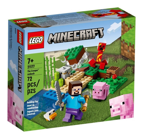 Imagen 1 de 5 de Lego® Minecraft - La Emboscada Del Creeper (21177)