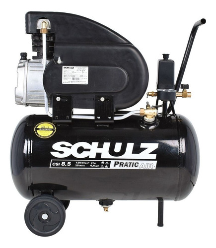 Compressor De Ar Pratic Air 8,5 Pés 25 Litros Schulz