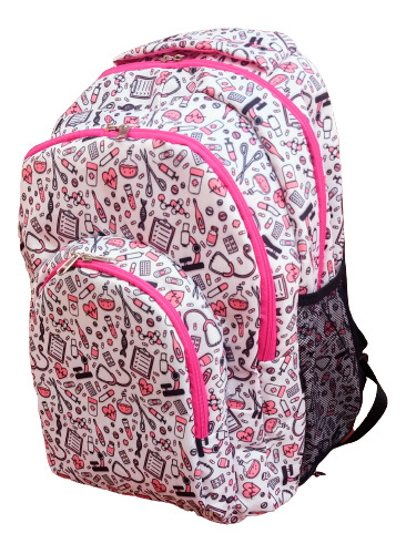 Mochila Enfermería Xl Grande, Varios Diseños 45x32x28 Oferta