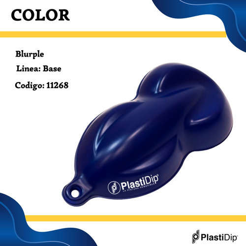 Pintura Plasti Dip Removible Aerosol Violeta Oscuro Blurple