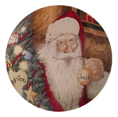 Platos Navideños Ceramica Grandes Y Medianos, Muy Hermosos (Usado)