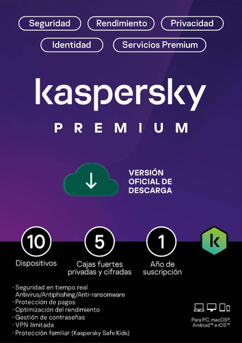 Kaspersky Total Security 10 Pc 1 Año Licencia Original