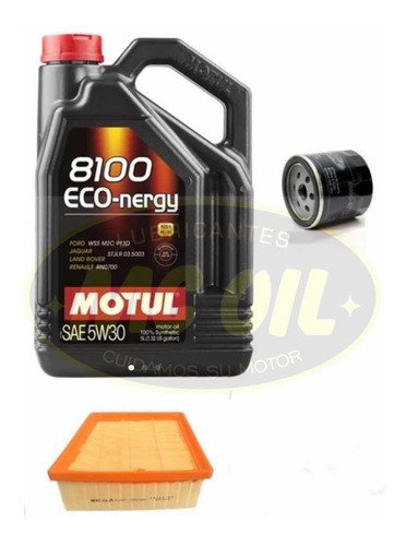 Kit De Filtros Y Aceite Motul 5w30 Nueva Ecosport 1.5 Dragon