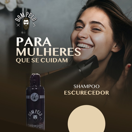 4 Shampoo Grisalho Cabelo Branco Escurecedor Hidrata Nutri
