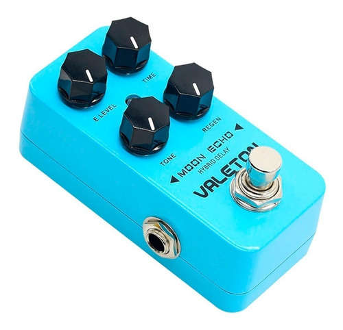 Imagen 4 de 7 de Pedal de efecto Valeton Coral Moon Echo Hybrid Delay CDL-1 celeste