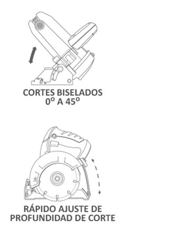 Imagen 3 de 3 de Cortador Electrico De Azulejos 1250w De 4 1/2 Regulable