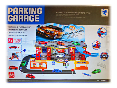 Parking Garage 44 Pcs + 2 Autos + Envío Gratis + Regalo