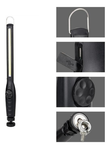 Luz De Trabajo Recargable Cob Led Linterna Coche Para