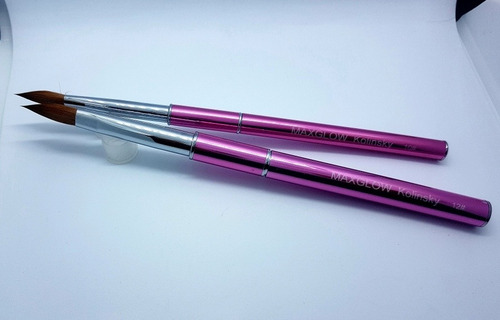 Imagen 1 de 2 de Pincel Maxglow #12 Kolinsky Uñas Acrílicas Nuevo Manicure