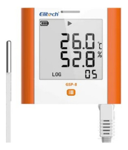 Termohigrómetro Elitech Gsp-8 Con Calibración Ante La Ema