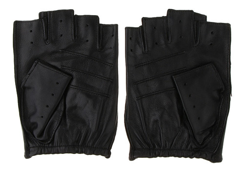Guantes Cortos Sin Dedos Sg Lazo Negro Del Gancho