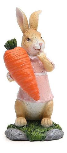 Artesanía De Pascua: Conejo Con Zanahoria, Conejo Con Huevo