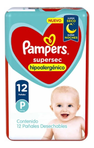 Pañales Pampers Supersec X12