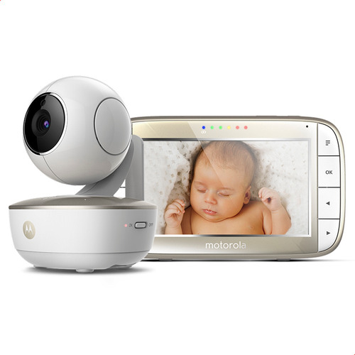 Babá Eletrônica Vm855 Connect Tela Lcd 5.0 Wi-fi Motorola Branco