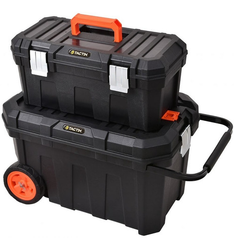 Caja Tipo Baul C/ruedas 24 C/caja Herramientas 20 Tactix