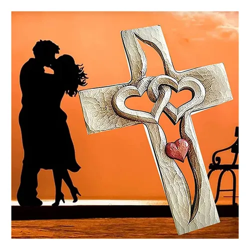 Family Cross Wall Decor Hanging Living Room Decor 2 Pcs