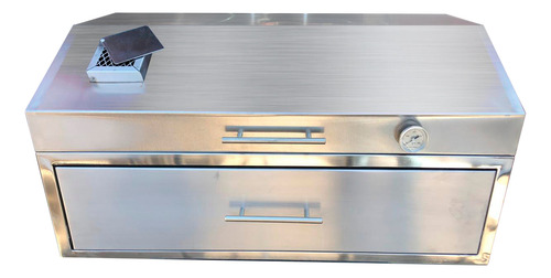 Asador Cofre Premium Carbón Fabricado 100% Acero Inoxidable
