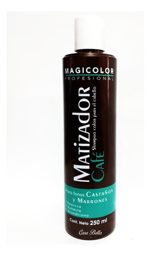  Shampoo Matizador Cafe Para Castaño Y Marron 250ml Magicolor