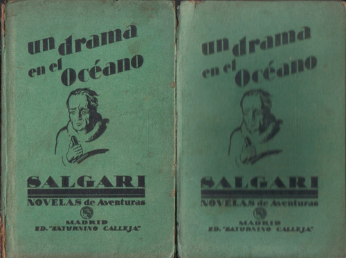 Un Drama En El Océano / Emilio Salgari / I I Tomos / 436 Pag