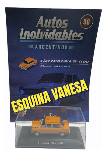 Fiat Iava 128 Tv Inolvidable Con Tapa Acrilica C/revist 1:43