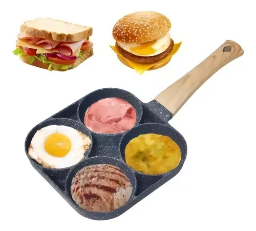 Sarten Antiadherente Desayunos Cocina Huevos Tortillas Negro