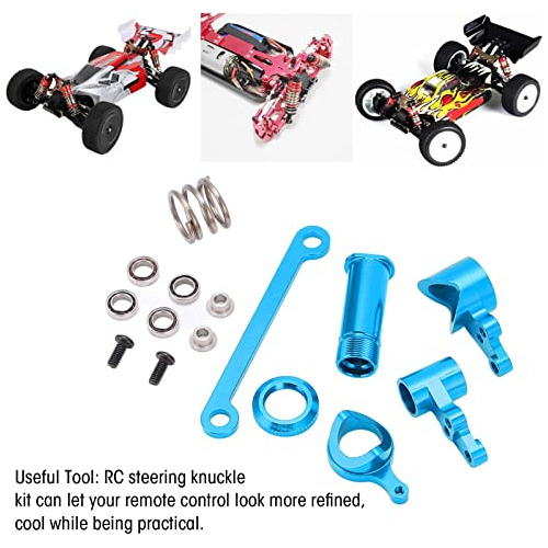 Kit Upgrade Direccion Para Rc Wltoys 144001 124018 Alum Azul