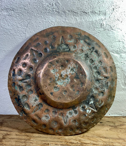 Antigua Artesanía De Cobre Calendario Azteca (Usado)