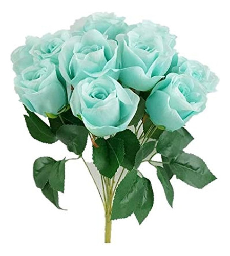 Sweet Home Deco 16'' Silk Rose Ramo De Flores Artificiales (