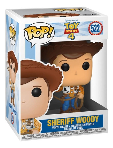 Boneco Funko Pop Disney: Toy Story 4 - Woody