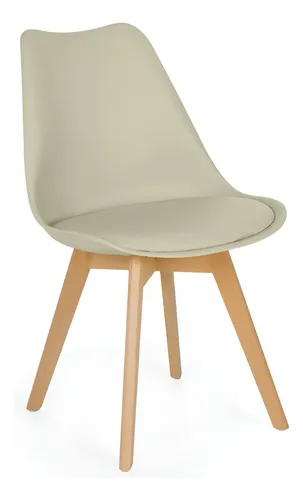 Cadeira Eames Wood Leda Nude