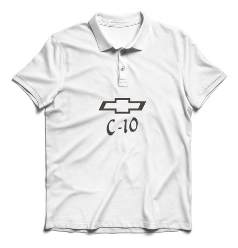 Remera Polo Regalo Hombre Bordada Camioneta C10 Chevrolet