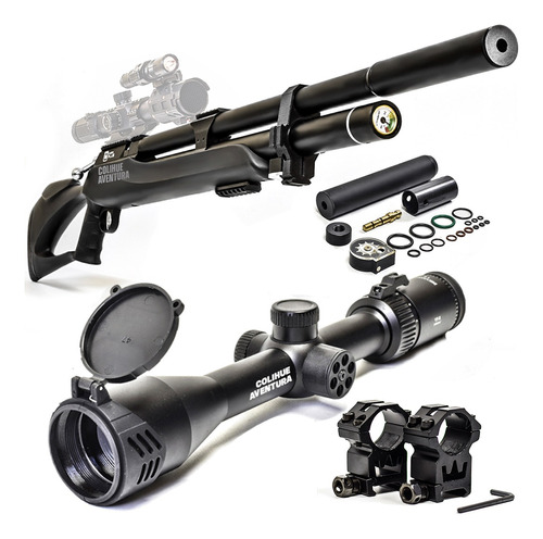 Rifle Pcp Fox Mod. M25 Plus + Mira Telescopica Y Montajes